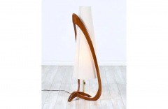  Modeline Mid Century Sculpted Walnut Floor Lamp by Modeline of California - 2430865