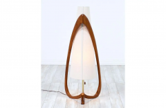  Modeline Mid Century Sculpted Walnut Floor Lamp by Modeline of California - 2430866