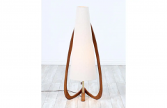  Modeline Mid Century Sculpted Walnut Floor Lamp by Modeline of California - 2430867