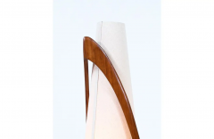  Modeline Mid Century Sculpted Walnut Floor Lamp by Modeline of California - 2430879