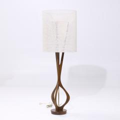  Modeline Modeline Mid Century Sculptural Walnut and Brass Table Lamps Pair - 4032602