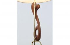  Modeline Modeline of California Sculpted Walnut Brass Table Lamps - 2241916