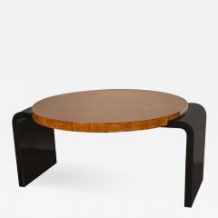  Modernage Furniture Company Streamline Art Deco Occasional Table in Walnut Black Lacquer by Modernage - 1509301
