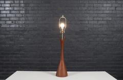  Modernera Lamp Co California Modern Sculpted Walnut Table Lamp by Modernera Co  - 4178905