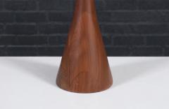  Modernera Lamp Co California Modern Sculpted Walnut Table Lamp by Modernera Co  - 4178906