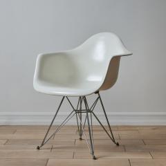  Modernica Modernica Case Study White Fiberglass Arm Shell Chair with Chrome Eiffel Base - 3244347