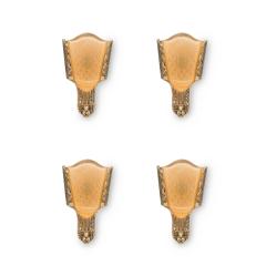  Moe Bridges Co SET of 4 Moe Bridges American Art Deco Slip Shade Sconces - 4708640