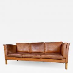  Mogens Hansen Mogens Hansen 3 Seat Cognac Leather Sofa Danish Design - 2226223
