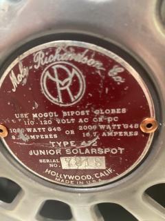  Mole Richardson Company 1950s 410 2K Mole Richardson Vintage Hollywood Movie Light SMALL - 2173282