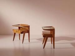  Molteni Consonni Molteni night stands in walnut and walnut burl Italy 1950s - 4013024