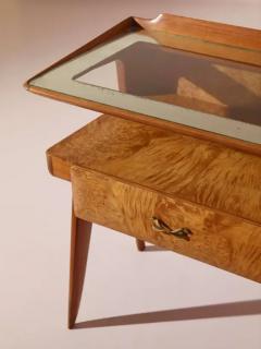  Molteni Consonni Molteni night stands in walnut and walnut burl Italy 1950s - 4013040