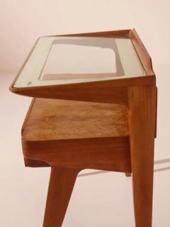  Molteni Consonni Molteni night stands in walnut and walnut burl Italy 1950s - 4013042