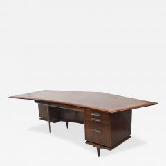  Monteverdi Young Fine American Modern Dark Walnut Executive Desk Custom Made by Monteverdi Young - 4710522