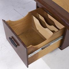  Monteverdi Young Monteverdi Young Signature Line Mid Century Walnut Boomerang Desk - 4119725