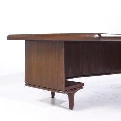 Monteverdi Young Monteverdi Young Signature Line Mid Century Walnut Boomerang Desk - 4119726
