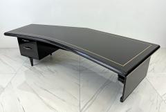  Monteverdi Young Monumental Monteverdi Young Boomerang Desk Gilded and Ebonized 1960s - 3805643