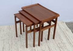  Moreddi 1960s Modern Walnut Teak Danish Nesting Tables By Moreddi - 2998914