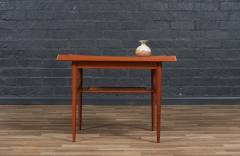  Moreddi Danish Modern Teak Side Table w Magazine Cane Shelf by Moreddi - 4183738