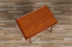  Moreddi Danish Modern Teak Side Table w Magazine Cane Shelf by Moreddi - 4183739