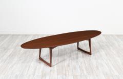  Moreddi Danish Modern Walnut Surfboard Style Coffee Table by Moreddi - 2956666