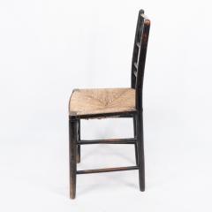  Morris Co Attributed to Philip Webb Aesthetic Movement original rush seat Sussex chair - 4192064