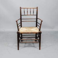  Morris Co Attributed to Philip Webb Rare pair of large Sussex Armchairs fully restored - 4192070