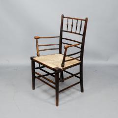 Morris Co Attributed to Philip Webb Rare pair of large Sussex Armchairs fully restored - 4192071