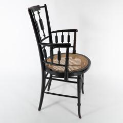  Morris Co Morris Co An Aesthetic Movement Cane Seated Armchair - 4185751