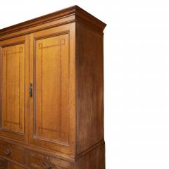  Morris Co Morris Co Attr An Arts Crafts Oak Treble Linen Press Metalwork by Rathbone - 4192210