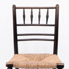  Morris Co Morris Co Phillip Webb Attri Aesthetic Movement rush seat Sussex side chair - 4192218