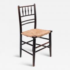  Morris Co Morris Co Phillip Webb Attri Aesthetic Movement rush seat Sussex side chair - 4233069