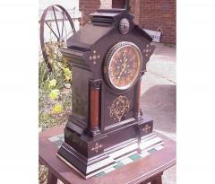  Morris Co Morris Co in the Style Of an Aesthetic Movement Gilt Marble Mantle Clock - 4189879