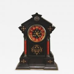  Morris Co Morris Co in the Style Of an Aesthetic Movement Gilt Marble Mantle Clock - 4204131