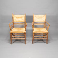  Morris Co Philip Webb attributed Morris Co A Scarce Pair of Beech Sussex Armchairs - 4192220