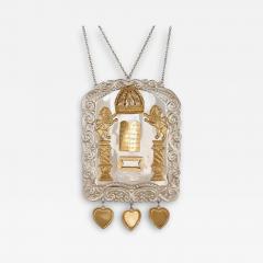  Moses Salkind Co A silver gilt Judaica Torah Breastplate or Shield by Moses Salkind Co  - 3412661