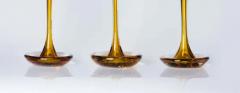  Moshe Bursuker Moshe Bursuker Set of 3 Amber Glass Candleholders 2024 - 3543323