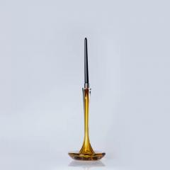  Moshe Bursuker Moshe Bursuker Set of 3 Amber Glass Candleholders 2024 - 3543325