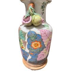  Mottahedeh Mottahedeh Chinese Pottery Tobacco Leaf Table Lamp - 4264827