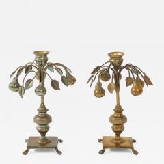  Mottahedeh Mottahedeh Silver Pear Tree Candlesticks - 2626185