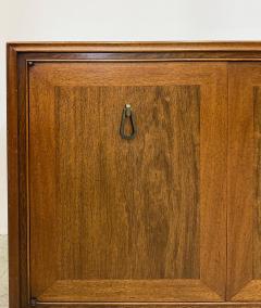  Mount Airy Furniture Company Monumental Mount Airy Mid century Modern Credenza in Walnut and Brass - 4371988