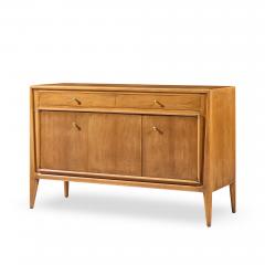  Mount Airy Furniture Company Mount Airy Facade Mid Century Walnut and Brass Credenza - 4527428