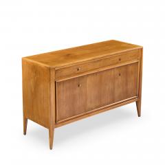  Mount Airy Furniture Company Mount Airy Facade Mid Century Walnut and Brass Credenza - 4527432
