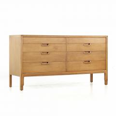  Mount Airy Furniture Company Mount Airy Janus Mid Century Walnut 8 Drawer Dresser - 3688284