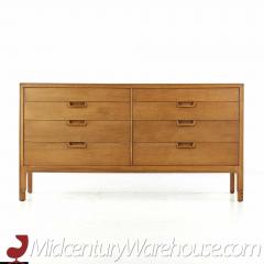  Mount Airy Furniture Company Mount Airy Janus Mid Century Walnut 8 Drawer Dresser - 3688285