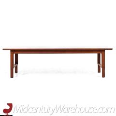  Mount Airy Furniture Company Mount Airy Janus Mid Century Walnut Bench Coffee Table - 3693316