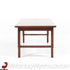  Mount Airy Furniture Company Mount Airy Janus Mid Century Walnut Bench Coffee Table - 3693319