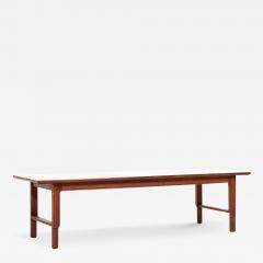  Mount Airy Furniture Company Mount Airy Janus Mid Century Walnut Bench Coffee Table - 3742788