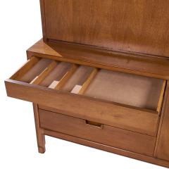  Mount Airy Furniture Company Mount Airy Janus Mid Century Walnut Credenza and Hutch - 4234246