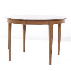  Mount Airy Furniture Company Mount Airy Janus Mid Century Walnut Expanding Dining Table with 2 Leaves - 3901285