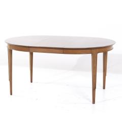  Mount Airy Furniture Company Mount Airy Janus Mid Century Walnut Expanding Dining Table with 2 Leaves - 3901288
